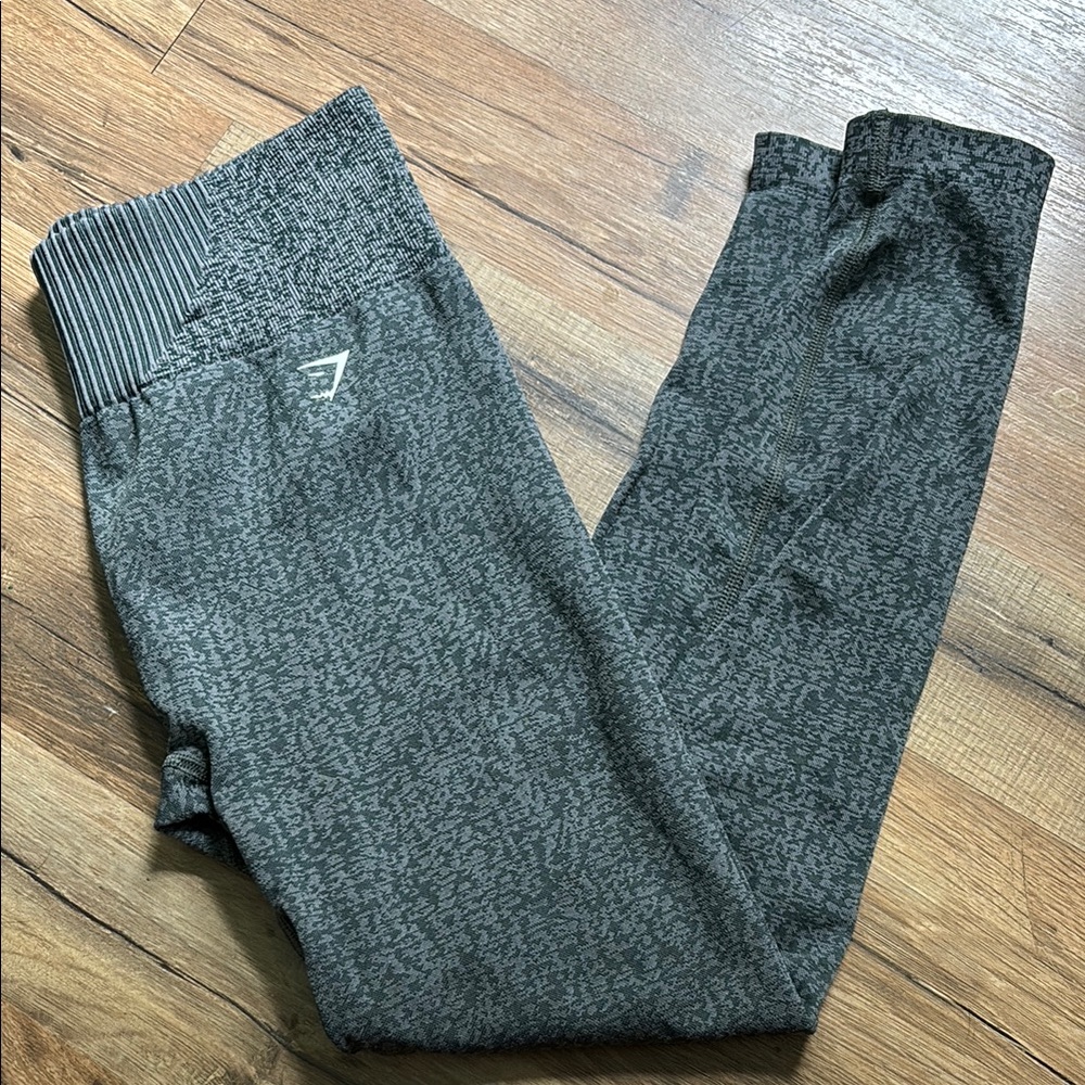 Gymshark Teal/ Gray Marl Seamless Leggings